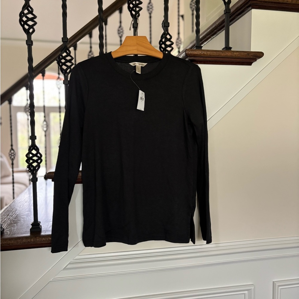 Banana Republic Black Long Sleeve Top